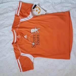 Adidas Orange And White Soccer Youth Jersey Shirt New